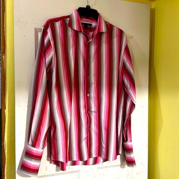 Express Men’s Dress Shirt Button Down w/ French Cuffs Size XL - Picture 1 of 3